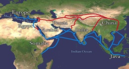 Mapa da Rota da Seda